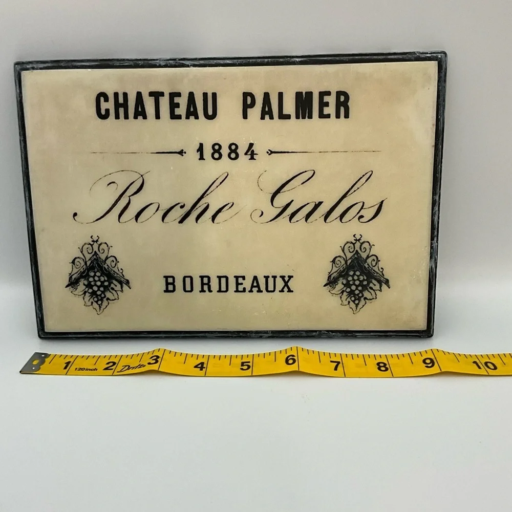 Chateau Palmer Bordeaux Wall Decor vintage Bar Decor